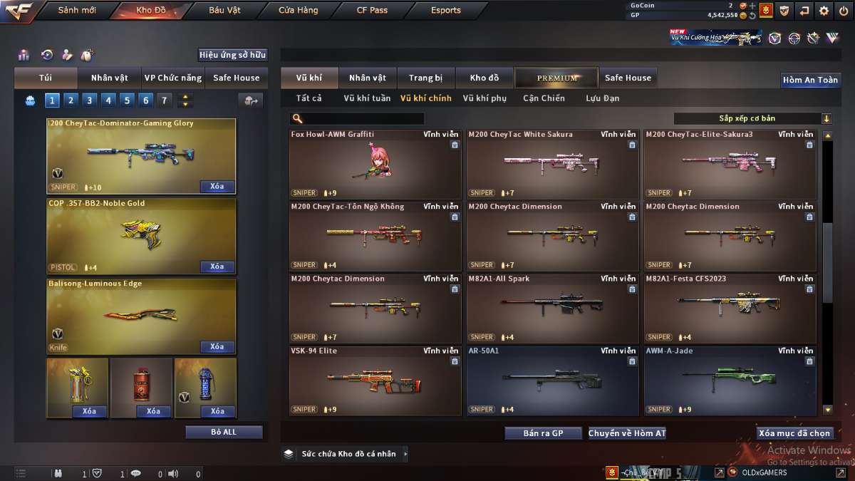 shop acc cf uy tin gia re